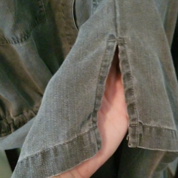 Gray old navy chambray utility dress - Picture 7 of 7